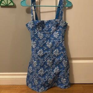 Blue Floral Dress